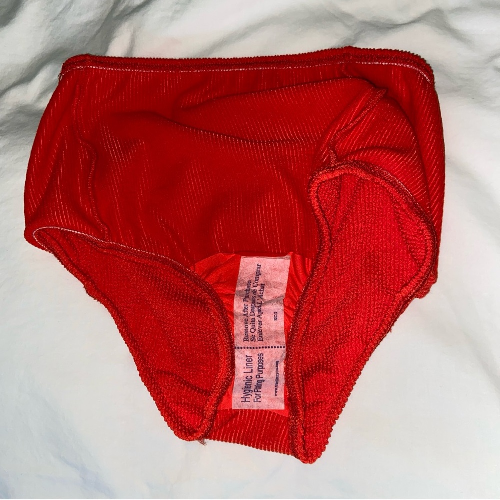 Good American Always Fits Bottom Bright Poppy NWT | Sz 1/2 Small/Med - Picture 6 of 14